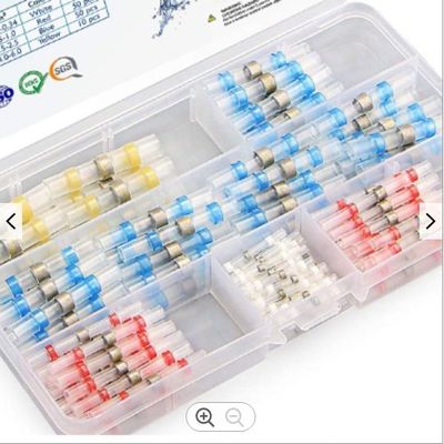 کانکتور هیت شرینک 14-12AWG، اتصالات سیم انقباض حرارتی ضد آب قرمز با آستین لحیم کاری