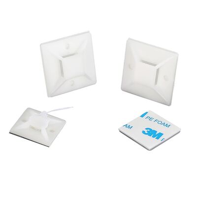 قیمت خوب گیره مدیریت کابل نایلونی مشکی 4/5 اینچی با پشت چسبنده برای نگهدارنده سیم با پایه بست کمربندی و بست‌های کابل آنلاین